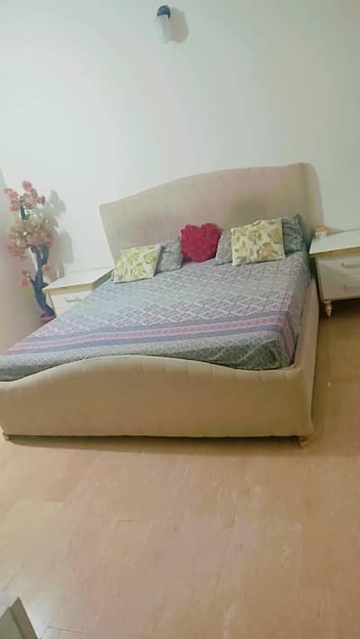 lasani wood bed and wardrobe and molty foam