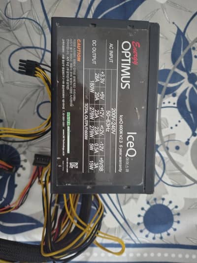Optimus 600w PSU