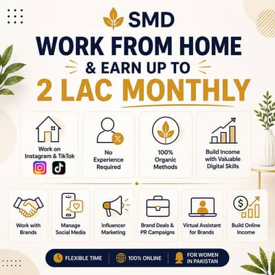 Work from Home – Earn Up to 2 Lac / Month (Only for Females)