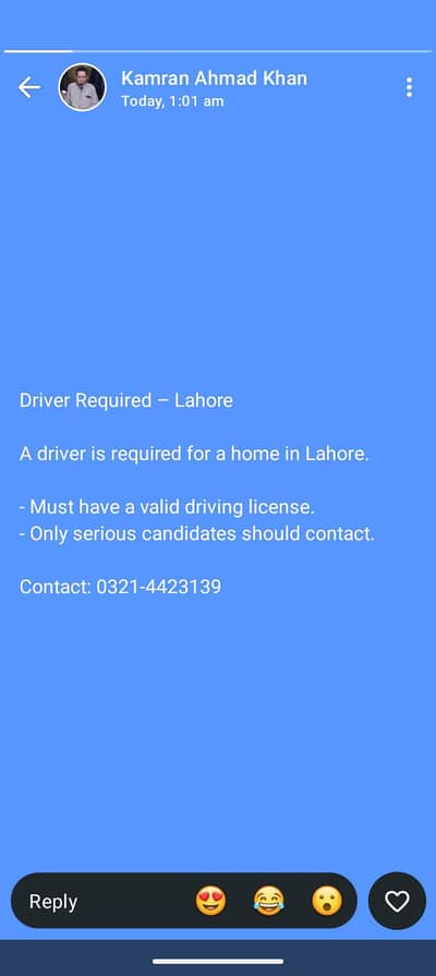 driver required for home one disabled person