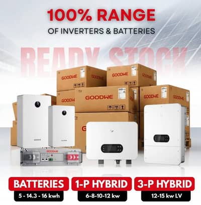 Goodwe hybrid inverter and Goodwe battery