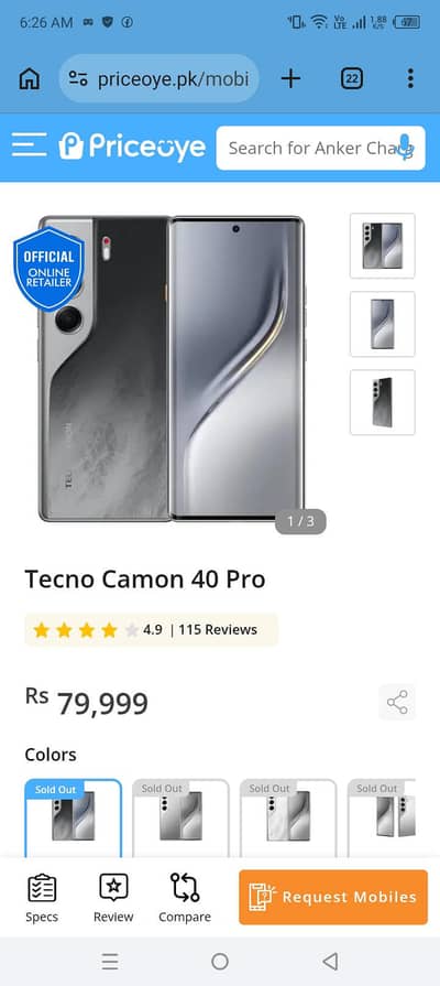 Tecno CAMON 40 Pro