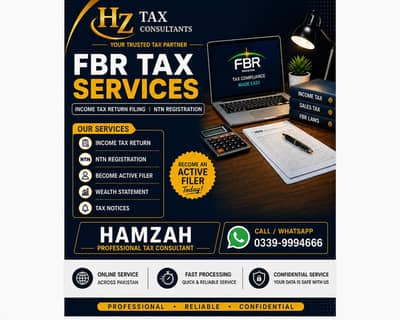 FBR Income Tax Return Filing | NTN Registration | Become Active Filer