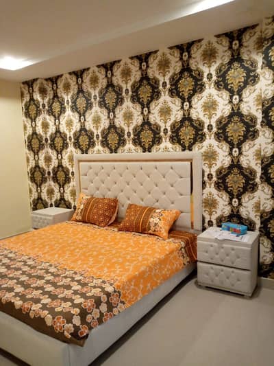 Par Day and short Time One and Two BeD Room appaertment Available for rent Bahria Town Phase 4 and 6 Empire Heights 2 family apartment any time available