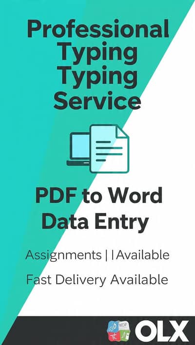 professional Typing Service | PDF to word | Assignments