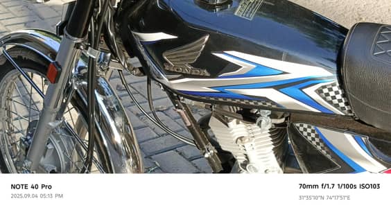HONDA CG 125 2025 BLACK BEOUTY