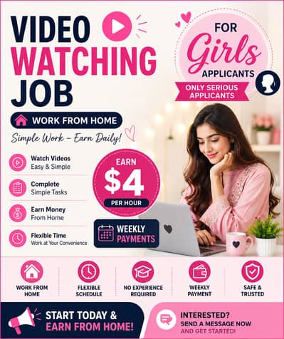 Work From Home – Video Watching & Simple Tasks – Earn $4/Hour