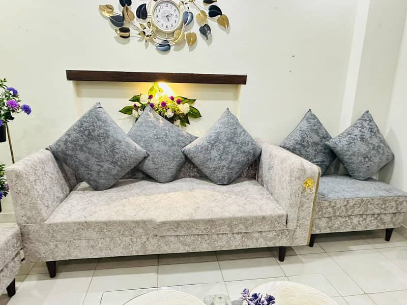 L shape sofa set 2