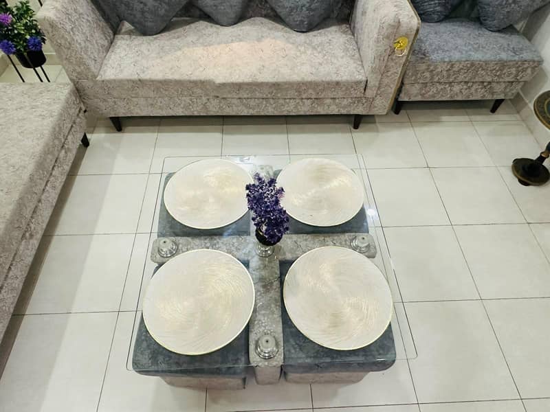 L shape sofa set 3