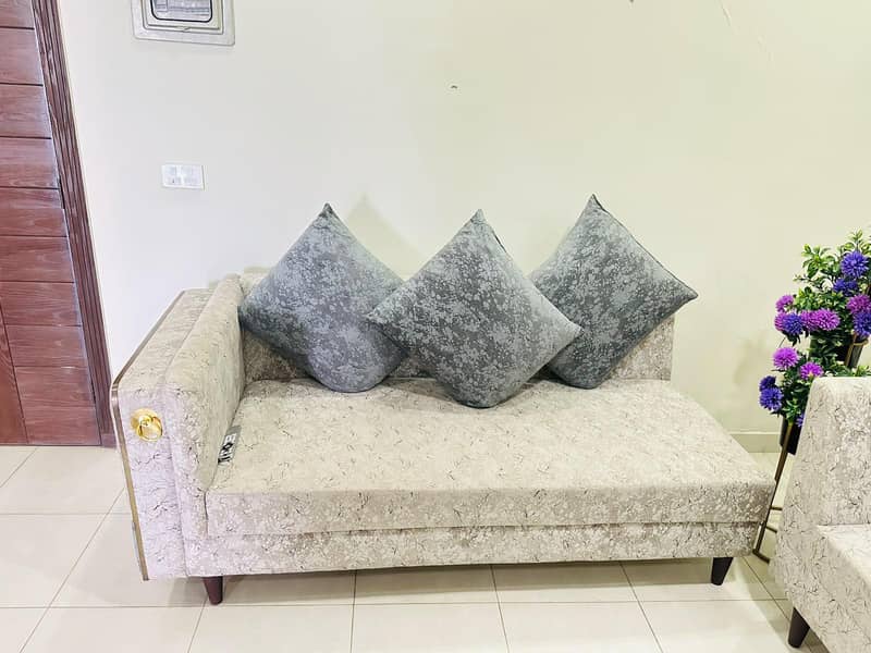 L shape sofa set 4
