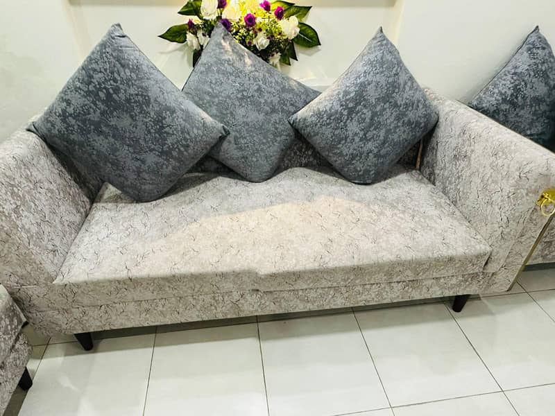 L shape sofa set 5