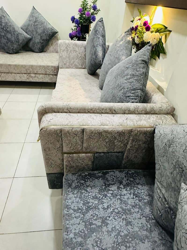 L shape sofa set 7