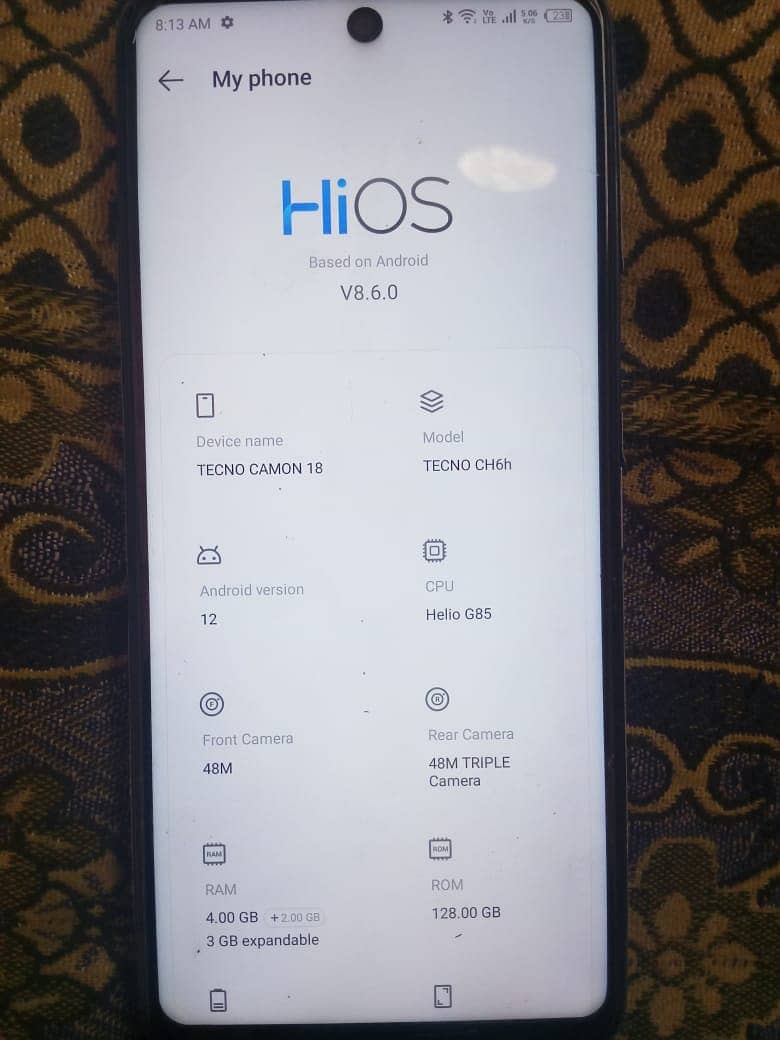 Tecno Camon 18 4