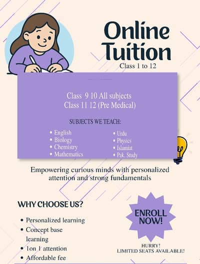 onine tutoring one on one attention