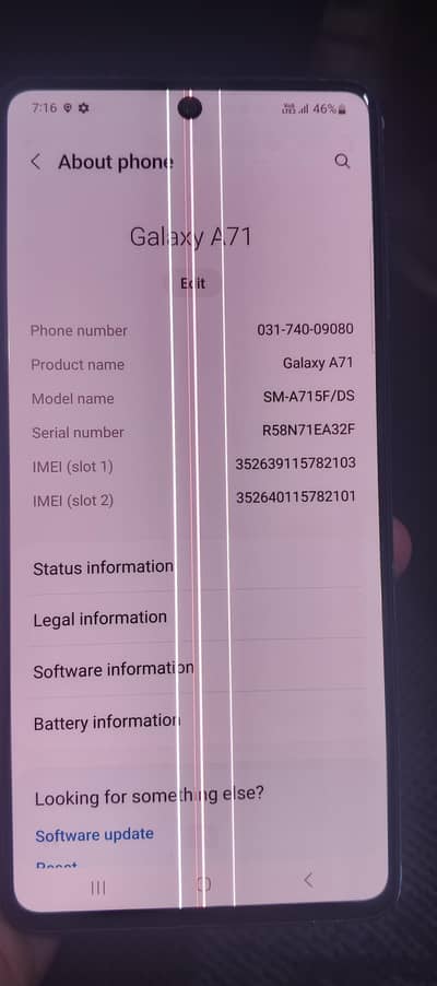 Samsung Mobile A71