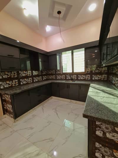 Brand New Portion 1st Floor 4 Beds DD West Open Corner In KESC Society Safora Chowk
