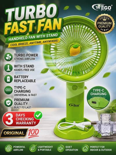 Portable Fan Rechargeable Battery Fan wholesale Fan