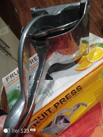 Fruit press or manual orange juicer