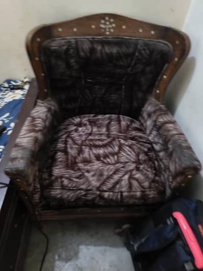 original walnut wood classic sofa