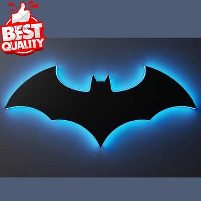 ​3D Batman LED Wall Art for Bedroom & Kids Room 2 colors and