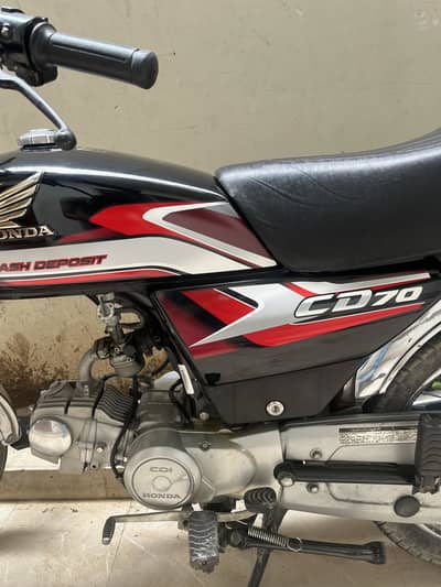 Honda cd 70 2025 model black