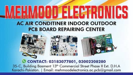 inverter ac air conditioner in-outdoor pcb repairing center