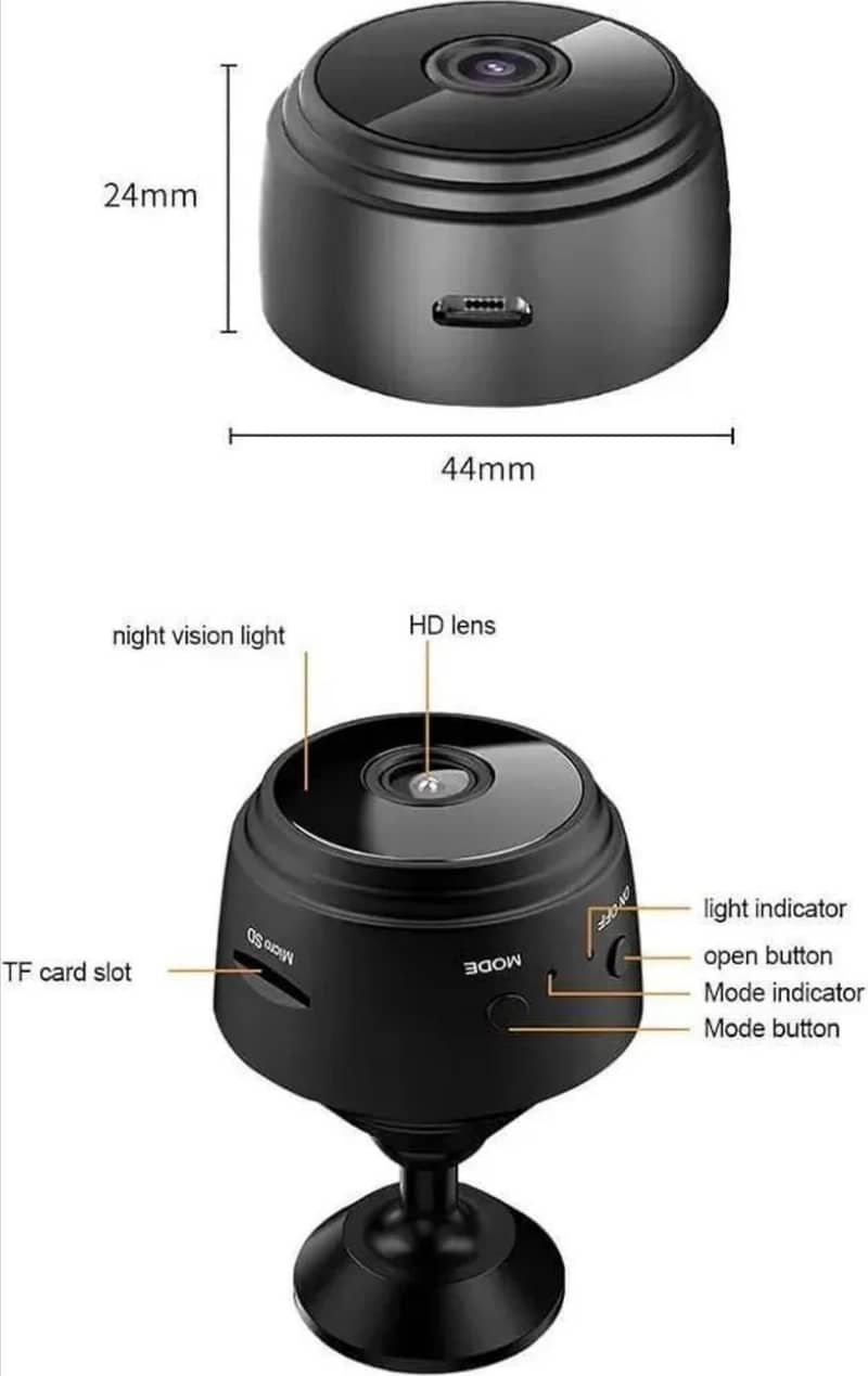 Mini wireless WiFi camera 2