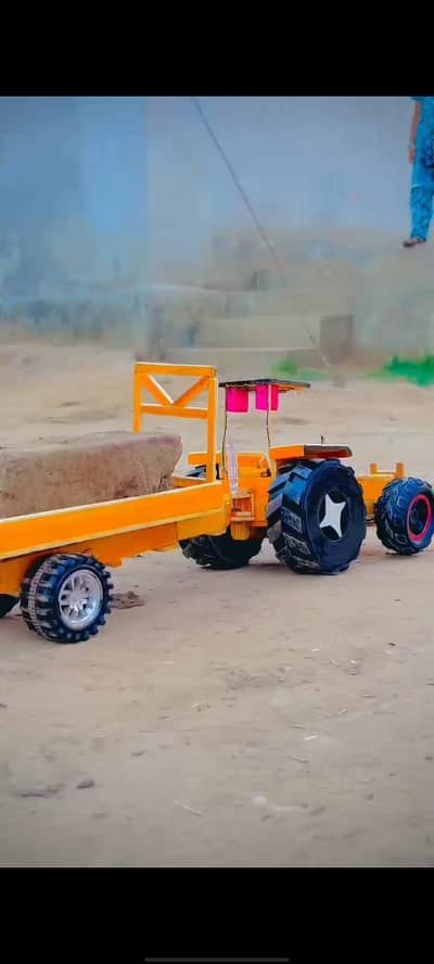 Handmade Working Model Toy Tractor for Kids (Strong & Durable)