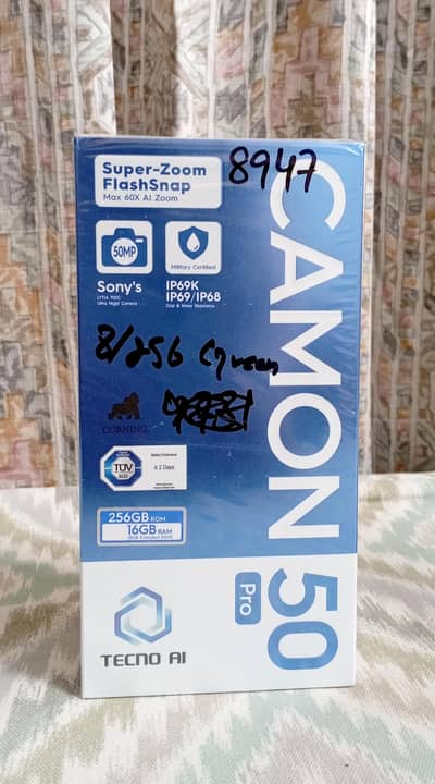 Tecno Camon 50 pro today activation green colour