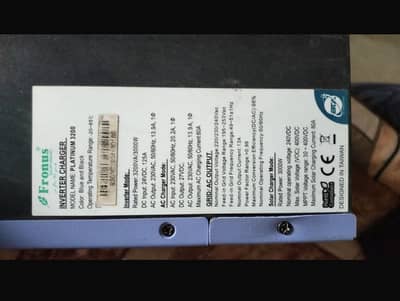 Fronus 3.4kva hybrid inverter