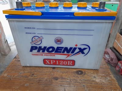 Phoenix Battery 120Amp /15 Plates bilkul new hy 1 month use hy bus
