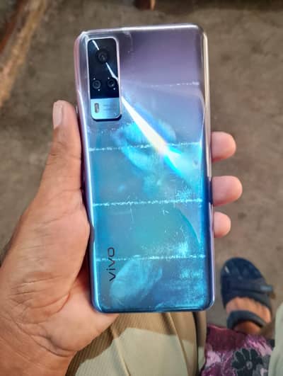 Vivo Y51s 8+128 10/9 condition with box 03196087710 wap