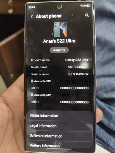 Samsung Mobile S22 Ultra 03227437975