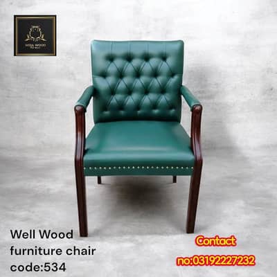 well Wood furniture office chair premium quality and nice look
