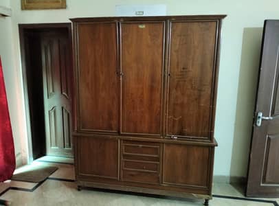 Wood wardrobe