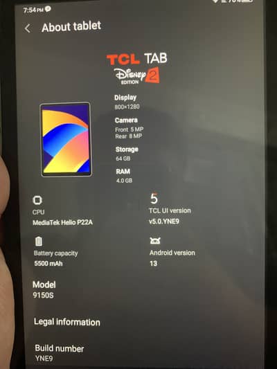 Tablet For Sale (4GB 64GB) - Perfect for Kids