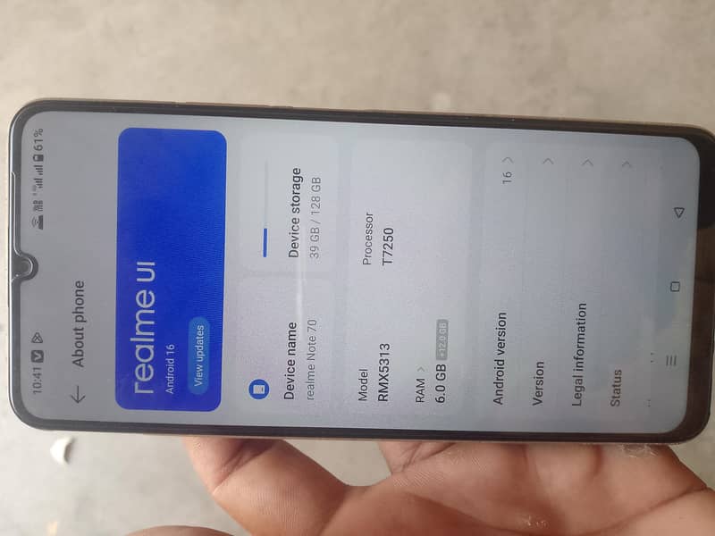 Realme note 70 6