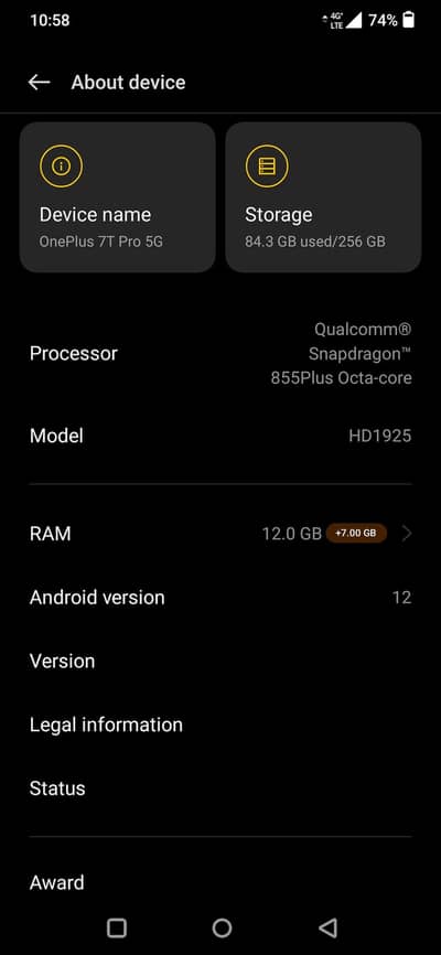 One Plus 7T Pro McLaren 5g / exchange with laptop