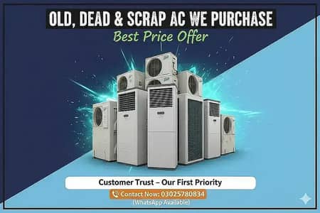 Old Split & Window AC Buyers | Dead AC? We Buy All Types & Brands