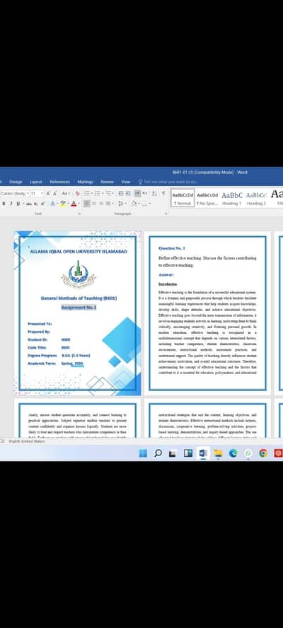 Aiou Assignment