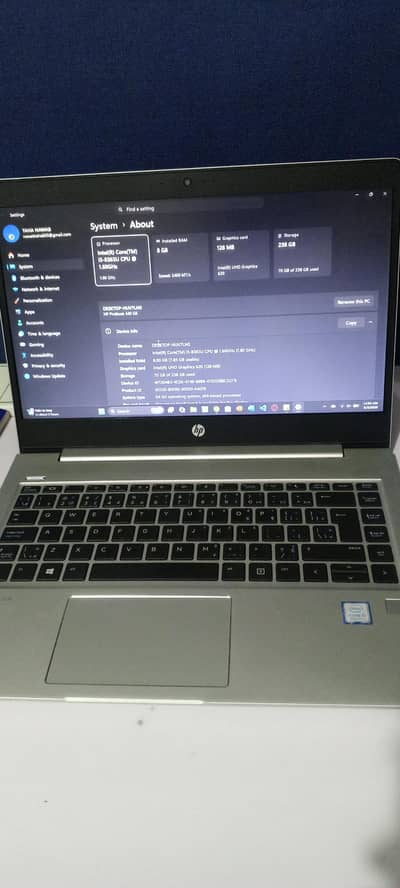 HP ProBook corei5 8 |8GB RAM | 1366*768 Display | Excellent condition