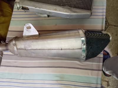 heavy bike sound exhaust very good condition some days used in bike.