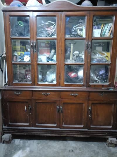 Solid Sheesham Wood Display Cabinet, Showcase