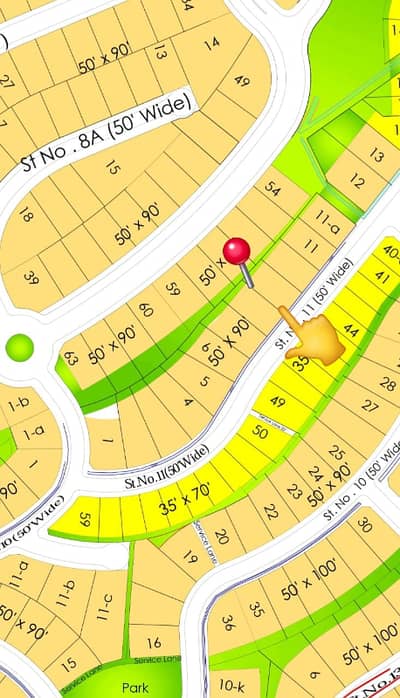 Back Open Extra Land Plot Bahria Hamlet