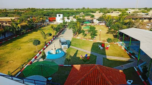 Farmhouse available for rent in bahria town karachi.