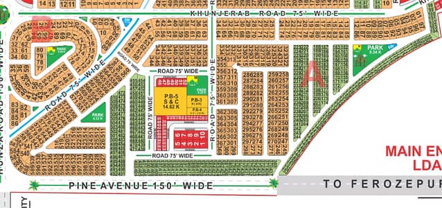 1 Kanal Hot Location Plot For Sale In A Block LDA CITY