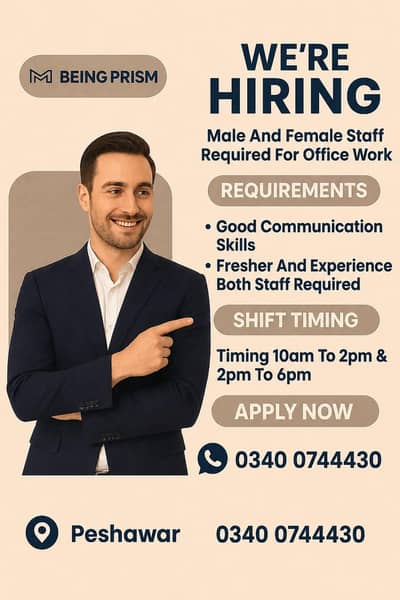 we need staff for team leading team managment