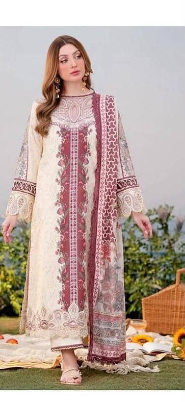 lawn embroider 3pc