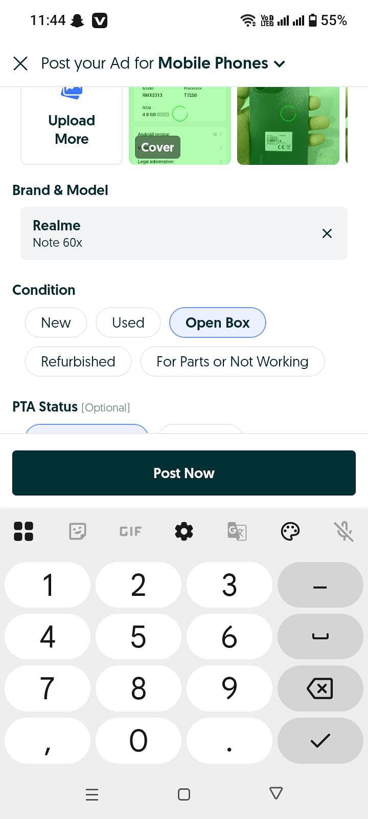 Realme Note 70 0