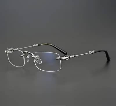unisex Silver Rimless Frame